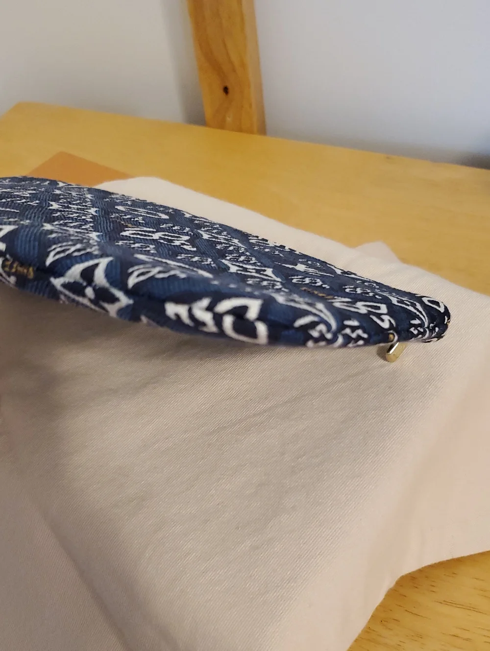 New Louis Vuitton Since 1854 Denim Jacquard Monogram Pochette Wristlet